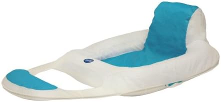 SwimWays Spring Float Recliner - White/Aqua