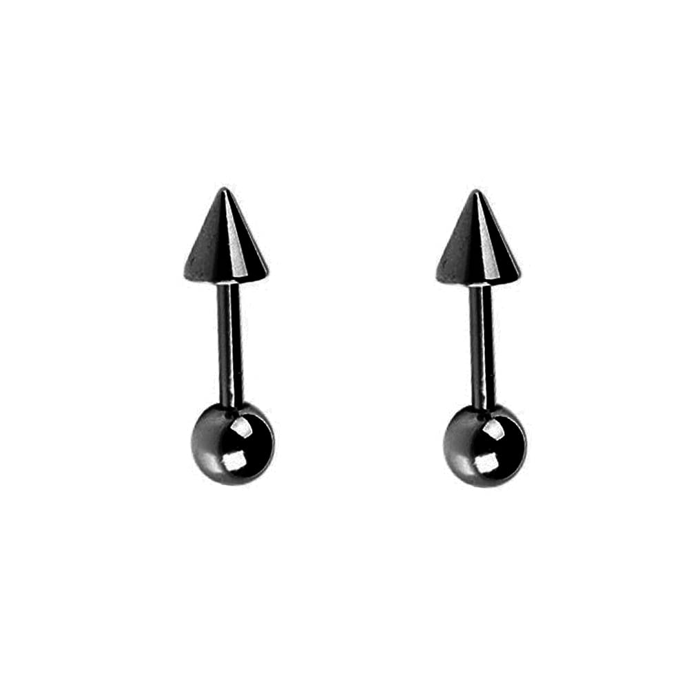 Tragus Earrings Minimalist Spiral Cute 925 Sterling Silver Small