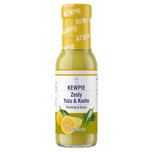 Kewpie Zesty Yuzu Kosho Dressing Sauce, Bold Citrus Jalapeno Kick, 8 fl oz