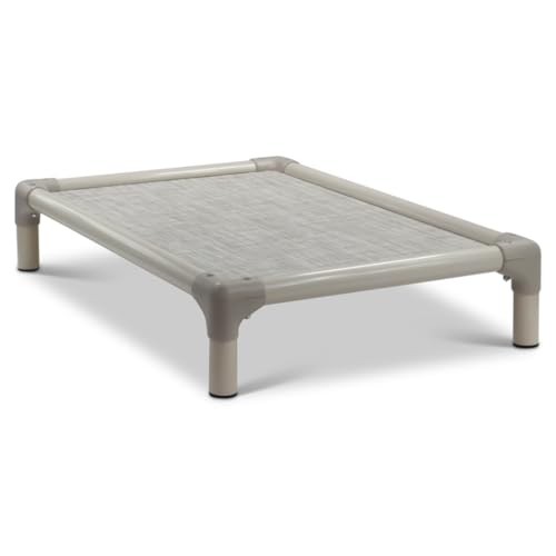 Kuranda Chewproof Elevated Dog Bed 40 x 25 - Sunsure Textilene - Birch