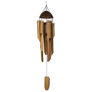 Bamboo Windgong, Wood Handmade Bamboo Wind Chimes Big Bell Tube Wind Chime Wall Opknoping Home Decorations Accessoires