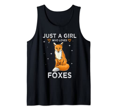 Sólo una chica que ama a los zorros - forx regalo Camiseta sin Mangas