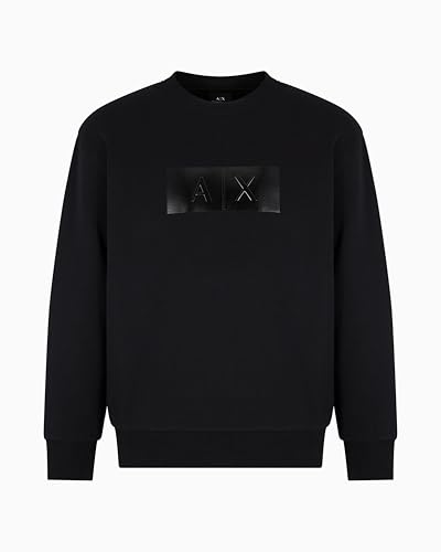 Armani Exchange mens Monochromatic Rectangle A|x Logo Sweatshirt3