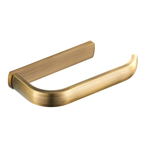 Preisvergleich Produktbild KUNGYO Toilettenpapierhalter - Messing Verchromt Papierhalter An Der Wand Montiert für Die Toilette Bad Küche Bronze Toilettenpapierrollenhalter