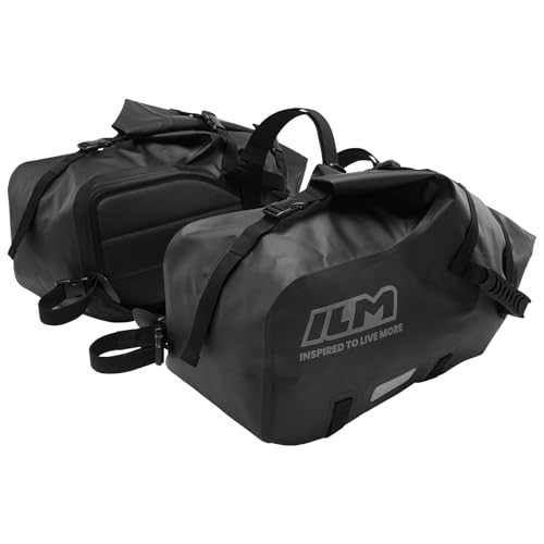 ILM Waterproof Motorcycle Saddlebags 48L Dual Sport BS3