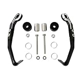HBGURM Protège Mains pour Guidon Poignées De Guidon De Moto Protection des Leviers De Frein Et d'embrayage Protection pour Suzuki GSXR 1300 1100 1000 750 600 150 GSX R(B Black)