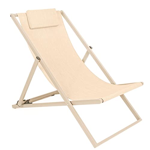 Decorspace Sedia a Sdraio Pieghevole Cleo