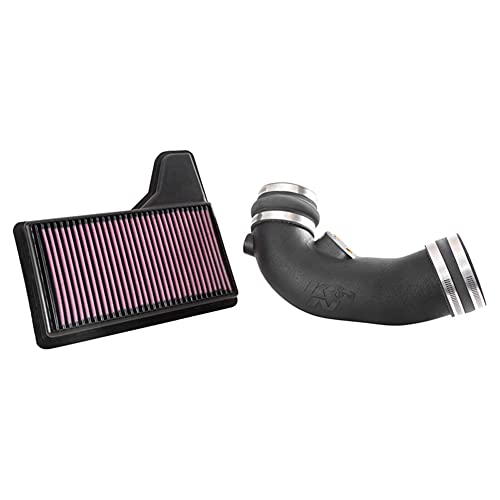 K&N Cold Air Intake Kit: High Performance, Guaranteed to Increase Horsepower: 50-State Legal: Fits 2015-2017 FORD (Mustang GT)57-2590