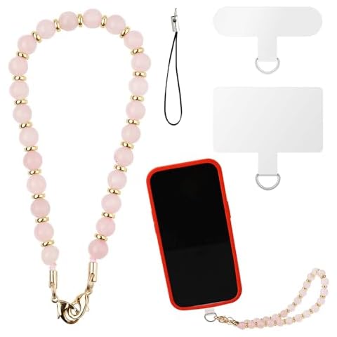 XIHIRCD Crystal Beaded Phone Lanyard Strap Cover