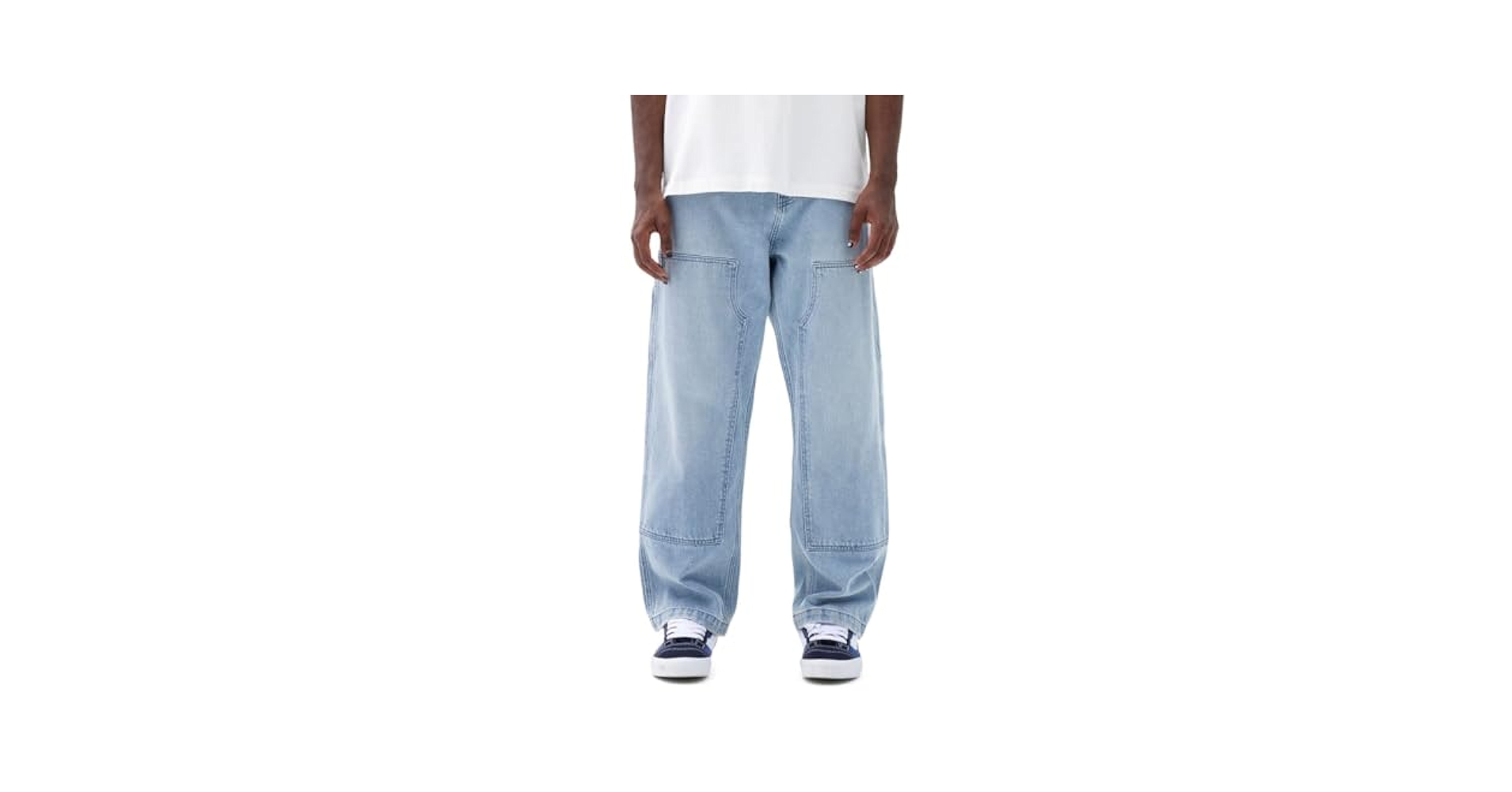 PacSun Men's Dylan Baggy Jeans Carpenter Light Blue Size 29W