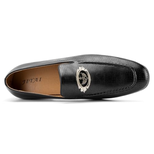 Image of JITAI Men's Lindford Moc Toe Bit Slip-on Penny Loafer Party Shoes