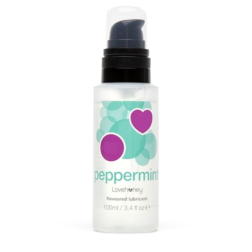 Lovehoney Gleitmittel mit Pfefferminzgeschmack für Oral-, Vaginal- und Analsex - Aromatisiertes Gleitgel auf Wasserbasis für Sex und Toys - Gleitcreme mit Aroma für Männer, Frauen und Paare - 100 ml