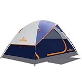 ASFANES 4 Person Waterproof Tents for Camping Easy Setup Outdoor Portable Backyard Camping Tents Suitable for Car Camping, Backpacking, Hiking, Picnic or Fishing, Navy Blue