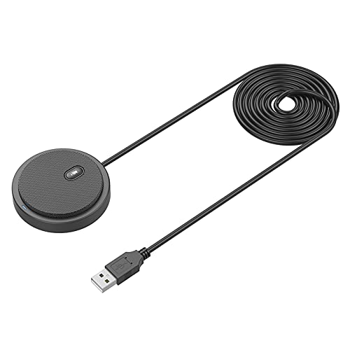 Mikrofon USB 360º Spracherkennung Plug & Play Omnidirektionales Kondensatormikrofon Mikrofon für Meetings…