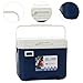 QSTDGVPW Cooler Box Insulated Box Personal Cold Storage Portable 6L Ice Chest Small Hard Ice Box for Beach Boat Barbecue Camping Food, Blue