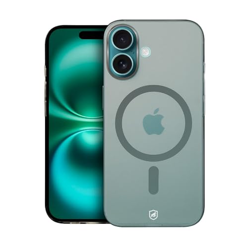 Gshield Capa Case Premium Crystal Slim em Acrílico Compatível com Magsafe (Titanium, iPhone 16)