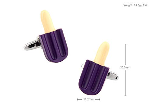 Mancuernillas KnBoB Hombres Helado Morado miniatura 2