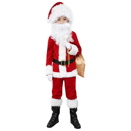 Disfraz infantil de Santa Claus rojo talla X-Small miniatura 1