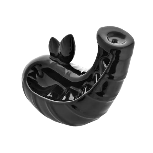 Image of Ceramic Backflow Smoke Fountain Incense Holder for Home Decor Gifts with 20 Smoke Cones by Craftam