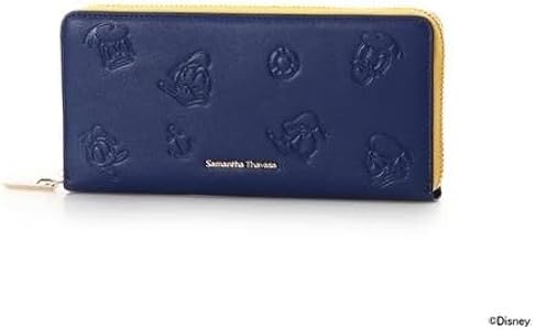 サマンサタバサ「ドナルドダック」90周年コレクション長財布（ネイビー