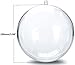 Mbuynow 20 Pack 100mm Clear Ornaments Balls, DIY Plastic Fillable Christmas Decorations Tree Balls Baubles Craft Transparent Ball Gifts for Wedding Party Decor