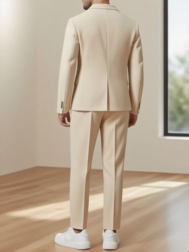Mens Skinis Suits 2 Piece, Mens Suit Classic Fit Wedding Jacket Slim Fit, 2 Piece Suit for Wedding, Prom, Business3