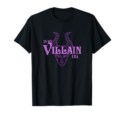 Disney Villains In My Villain Era Maleficent Text Logo T-Shirt
