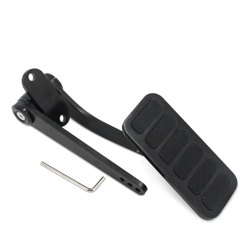 WnSEu Universal Dual Contorl Gas Pedal Accelerator Aluminu Throttle Pedal Assembly Compatible with Chevy Ford Mopar Street Rat Rod