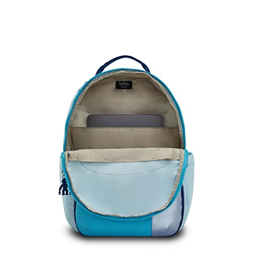 Image of Kipling Seoul Large 15 inch Laptop Backpack Meadow Blue Bl