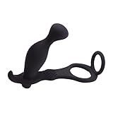 Black Soft Silicone Massagers Used for Male Play in The Bedroom（Singel）Valentines Day Gifts for Wife Husband Girlfriend Boyfriend
