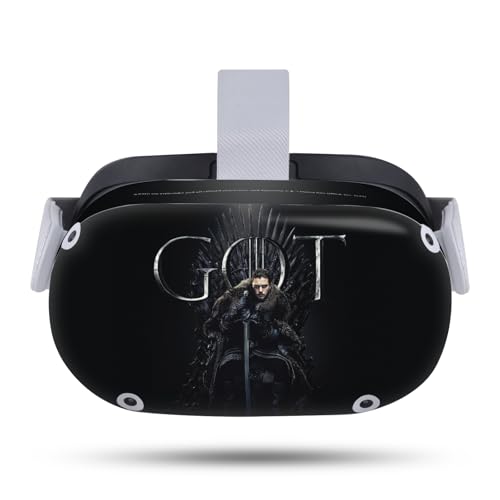 Head Case Designs Officially Licensed HBO Game of Thrones Jon Snow Iron Throne Sigils and Graphics Vinyl Sticker Skin Decal Cover Compatible with Meta Quest 2