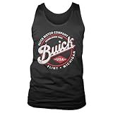 Buick Offizielles Lizenzprodukt Motor Company Herren -Tanktopest (Schwarz), Medium