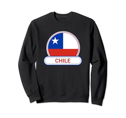 Chile Country Badge - Bandera de Chile Sudadera