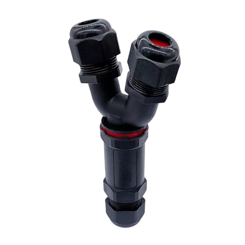 Connecteur Y 4 broches étanche IP68 pour installer un éclairage de jardin sans coupure