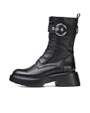 MKT/es Wonders - Botin Punk Negro para Mujer Negro 40