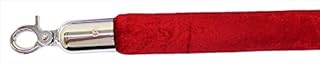 96 in. Velour Rope with Mirror Closable Hook - Burgundy