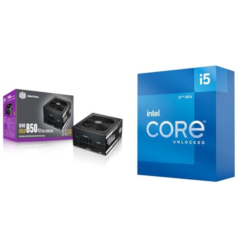 Image of Cooler Master MWE Gold 850 V2 Full Modular, 850W, 80+ Gold Efficiency, 2 EPS Connectors & Intel Core i5-12600K Desktop Processor with Integrated Graphics and 10 (6P+4E)