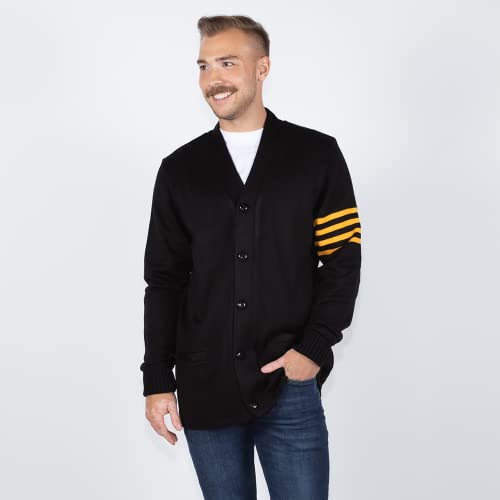 Image of Stewart & Strauss Cardigan Varsity Letter Sweater | American style button front letter sweater knit since 1977, heavyweight and ready for chenille letters and patches