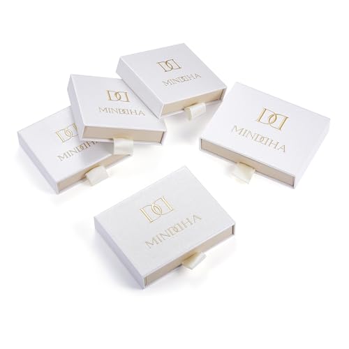 MINDDHA 14K Gold Plated Interlocked Stackable Rings for Women - Statement Multi Ring Stack - Cubic Zirconia Two-Toned Stackable Bands Stacking Jewelry Size 4-124