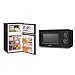 COMFEE' Set: Under Counter Fridge Freezer 87L + Compact Microwave Oven 700W 20L, Black