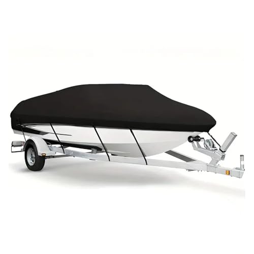 Boat Cover for Tracker Boats PRO Team 175 TF 2020 Mod V Bass Boat, Breathable Trailerable Marine Cover Waterproof Heavy Duty with Storage Bag, Fits V-Hull, Fish & Ski, Fishing Boats