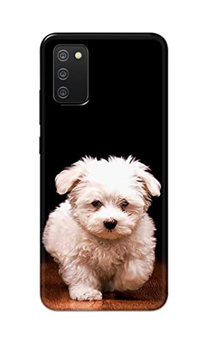 Image of PRINTFIDAA� Printed Hard Back Cover Case for Samsung Galaxy M02s | Samsung A02s | Samsung F02s | Samsung A03s Back Cover (Puppy Dog) -2808