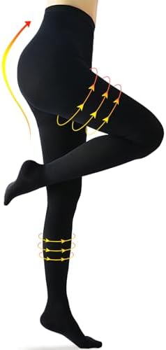 CASMON 15-20 mmHg Medical Compression Pantyhose for Women & Men, Closed Toe Compression Tights for Varicose Veins Edema CASMON 15-20 mmHg Medical Compression Pantyhose for Women & Men, Closed Toe Compression Tights for Varicose Veins Edema