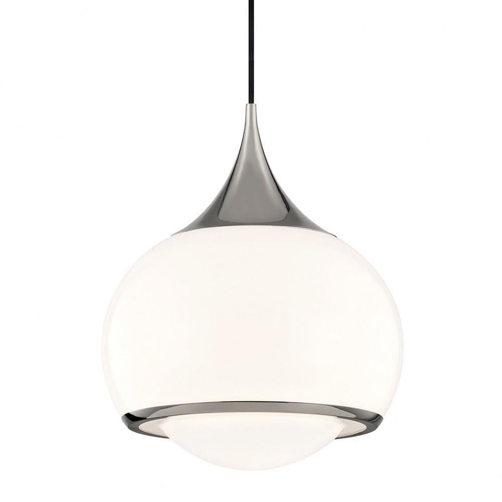 Mitzi H281701L-PN Reese - 1 Light Pendant 17.25 inches Tall and 14 inches Wide - Polished Nickel