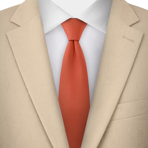 Image of Jacob Alexander Men's Slim Width 2.75 inch Solid Color Tie