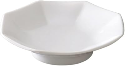 山下工芸 チャーハン皿 中華食器 白磁中華 6.0八角皿 約19.5×4.7cm 784702551 ホワイト