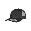 Flexfit Trucker Cap, Classic Trucker Hat, Baseball Trucker Cap with 5-Panel and Mesh Back, Adjustable Baseball Hat with Plastic Closure, Headwear, Unisex, Available, Size: One Size