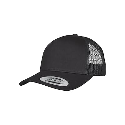 Flexfit Trucker Cap, Classic Trucker Hat, Baseball Trucker Cap with 5-Panel and Mesh Back, Adjustable Baseball Hat with Plastic Closure, Headwear, Unisex, Available, Size: One Size