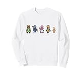 Dragon Quest I & II HD-2D Remake Pixel Heroes Felpa, Unisex per Adulti, Bianco, XXL