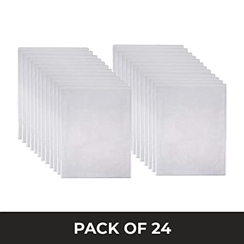 risch double-sided all clear vinyl menu cover  two-sided 2 view plastic menu holder  slip in top-loading cover  wipeable reusable  85 x 11  pack of 24